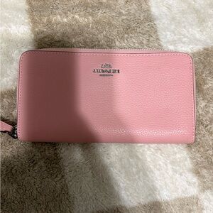 Coach Blush Pink Leather Wallet
